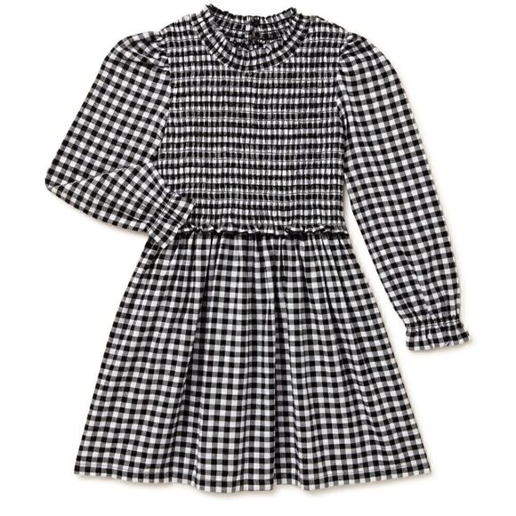 New toddler girl Christmas plaid dress and 2 piece outfit - Picture 8 of 13